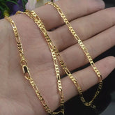 Gold Chain-89 (Figaro Chain / Golden) (60 cm)